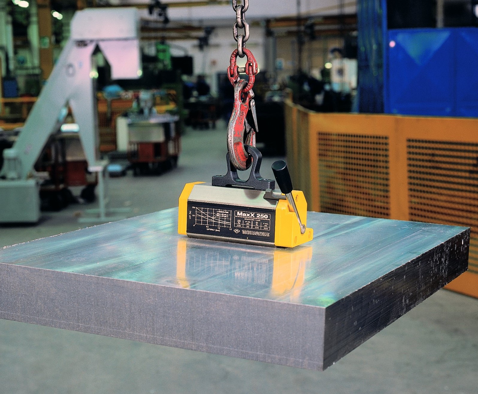 400kg Steel Magnetic Lifter With Release - Heavy Duty Lifting Magnet For Workshop